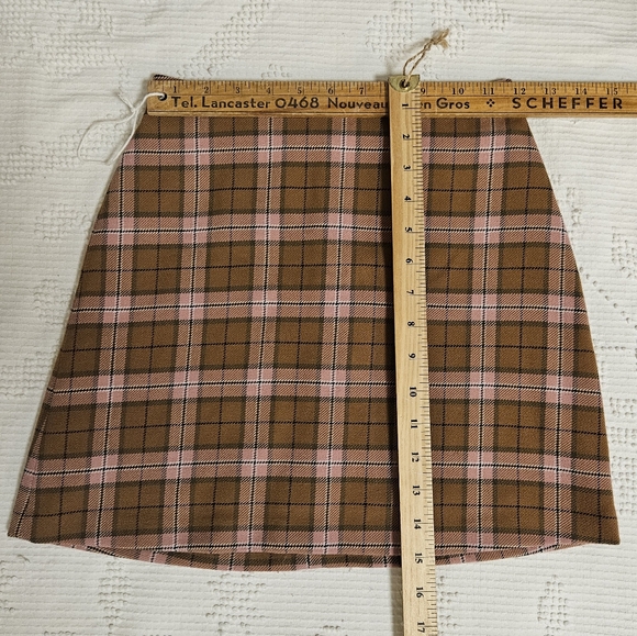 Pink Plaid Mini Skirt - Picture 6 of 11